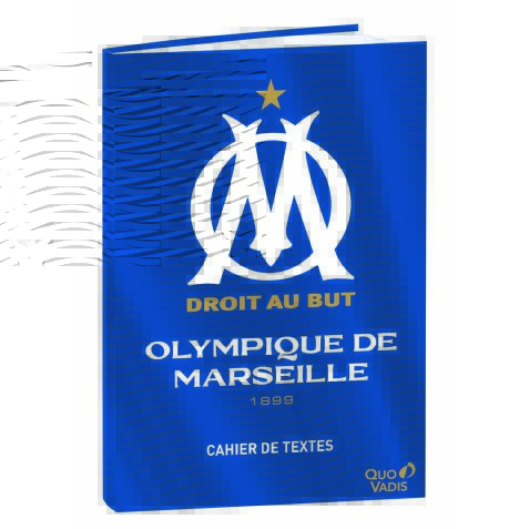 Quo Vadis - Cahier de textes - Français - Olympique de Marseille - Journalier - 15x21 cm - par 4