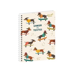 Quo Vadis - Cahier de textes - Spiralé - Français - Animascot - Journalier - 15x21 cm - par 4