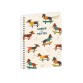 Quo Vadis - Cahier de textes - Spiralé - Français - Animascot - Journalier - 15x21 cm - par 4
