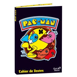 Cahier de textes Journalier Quo Vadis - Français - Pac man - 15x21 cm  par 4