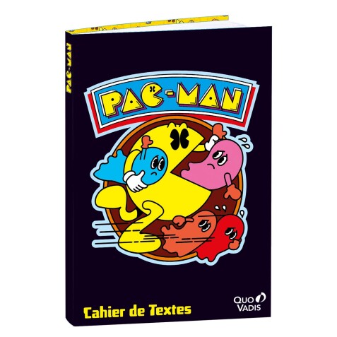 Quo Vadis - Cahier de textes - Français - Pac man - Journalier - 15x21 cm - par 4