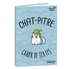 Quo Vadis - Cahier de textes - Français - Shaman - Journalier - 15x21 cm - par 4