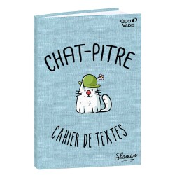 Quo Vadis - Cahier de textes - Français - Shaman - Journalier - 15x21 cm - par 4