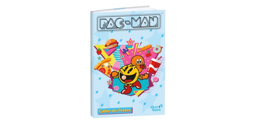 Quo Vadis - Cahier de textes - Français - Pac man - ice cream - Journalier - 15x21 cm