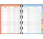 Quo Vadis - Cahier de textes - Spiralé - Français - Louise & Arthur - Journalier - 15x21 cm - par 4