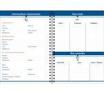 Quo Vadis - Cahier de textes - Spiralé - Français - Louise & Arthur - Journalier - 15x21 cm - par 4