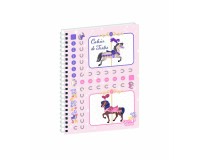 Quo Vadis - Cahier de textes - Spiralé - Français - Louise & Arthur - carrousel - Journalier - 15x21 cm