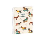 Quo Vadis - Cahier de textes - Spiralé - Français - Animascot - Chien - Journalier - 15x21 cm