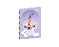 Quo Vadis - Cahier de textes - Spiralé - Français - Louise & Arthur - Princesse - Journalier - 15x21 cm
