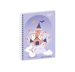 Quo Vadis - Cahier de textes - Spiralé - Français - Louise & Arthur - Princesse - Journalier - 15x21 cm