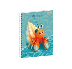 Quo Vadis - Cahier de textes - Spiralé - Français - Marguy Enfants - Bernard l'ermite - Journalier - 15x21 cm