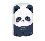 Quo Vadis - Cahier de textes - Spiralé - Français - Kawaii - Panda - Journalier - 15x21 cm