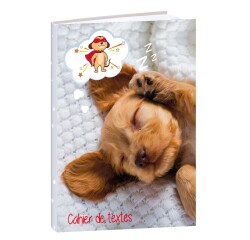 Quo Vadis - Cahier de textes - Français - Mes potes à pattes mignons - Chien - Journalier - 15x21 cm