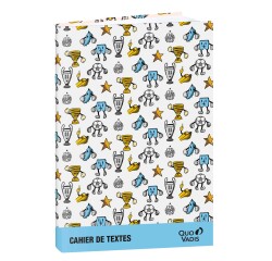 Quo Vadis - Cahier de textes - Français - Olympique de Marseille - Ballon - Journalier - 15x21 cm