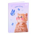 Quo Vadis - Cahier de textes - Français - Mes potes à pattes mignons - Chat papillon - Journalier - 15x21 cm