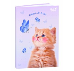 Quo Vadis - Cahier de textes - Français - Mes potes à pattes mignons - Chat papillon - Journalier - 15x21 cm