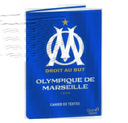 Quo Vadis - Cahier de textes - Français - Olympique de Marseille - Logo - Journalier - 15x21 cm