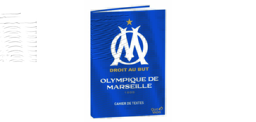 Quo Vadis - Cahier de textes - Français - Olympique de Marseille - Logo - Journalier - 15x21 cm