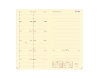 Quo Vadis - Recharge Agenda - 2027 - Italnote Prestige - Semainier Horizontal - Français - 14 mois de décembre à janvier - 8,8x17 cm Papier Clairefontaine ivoire