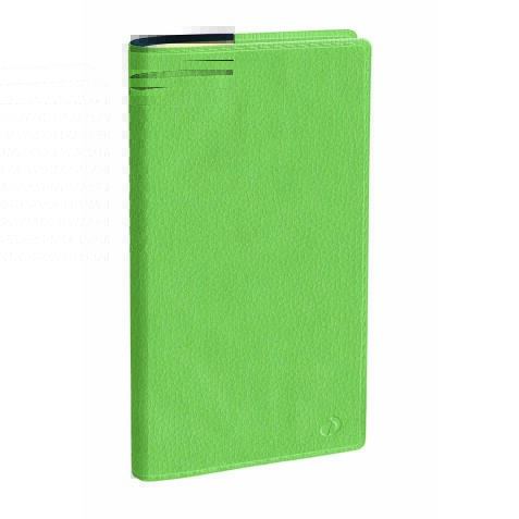 Quo Vadis - Agenda - 2026 - Italnote Prestige - Semainier Horizontal - Français - Marlow - Vert - 14 mois de décembre à janvier - 8,8x17 cm  avec répertoire