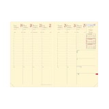 Quo Vadis - Recharge Agenda - 2027 - Ministre Prestige - Semainier Planning - Français - 14 mois de décembre à janvier - 16x24 cm Papier Clairefontaine ivoire -