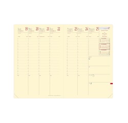 Quo Vadis - Recharge Agenda - 2027 - Ministre Prestige - Semainier Planning - Français - 14 mois de décembre à janvier - 16x24 cm Papier Clairefontaine ivoire -