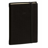 Quo Vadis - Agenda - 2027 - Ministre Prestige - Semainier Planning - Multilingue - Silk - Noir - 13 mois de décembre à décembre - 16x24 cm Papier Clairefontaine ivoire