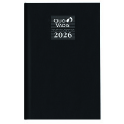 Quo Vadis - Agenda - 2026 - Recettes/Dépenses - Journalier - Français - Vanolin - Noir - 12 mois de janv à déc. - 13x21 cm
