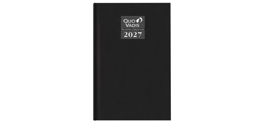 Quo Vadis - Agenda - 2027 - Recettes/Dépenses - Journalier - Français - Vanolin - Noir - 12 mois de janvier à décembre - 13x21 cm