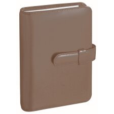 Agenda Semainier Timer Prestige Quo Vadis - Français - Luna - 16 mois de Sept/Déc - 15x21 cm  - Marron