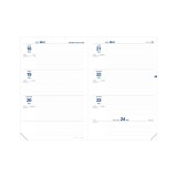 Quo Vadis - Recharge Agenda année scolaire - 2025-2026 - Texthebdo - Semainier Horizontal - Français - 12 mois de mi-août à mi-août - 16x24 cm