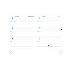 Quo Vadis - Recharge Agenda année scolaire - 2025-2026 - Texthebdo - Semainier Horizontal - Français - 12 mois de mi-août à mi-août - 16x24 cm
