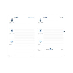 Quo Vadis - Recharge Agenda année scolaire - 2025-2026 - Texthebdo - Semainier Horizontal - Français - 12 mois de mi-août à mi-août - 16x24 cm