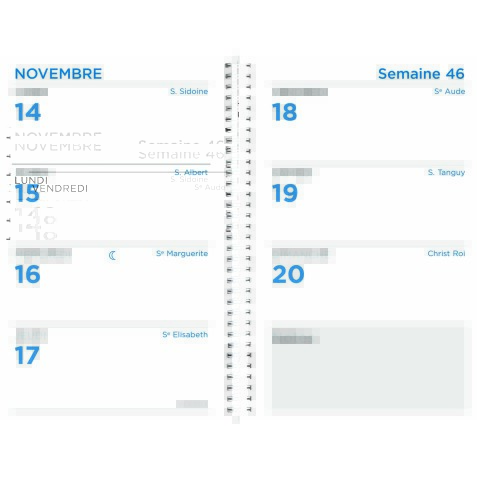 Quo Vadis - Recharge Agenda - Spiralé - 2026 - Maxiweek 1015 S - Semainier Horizontal - Français - 13 mois de déc. à déc. - 10x15 cm