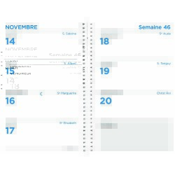 Quo Vadis - Recharge Agenda - Spiralé - 2026 - Maxiweek 1624 S - Semainier Horizontal - Français - 13 mois de déc. à déc. - 16x24 cm