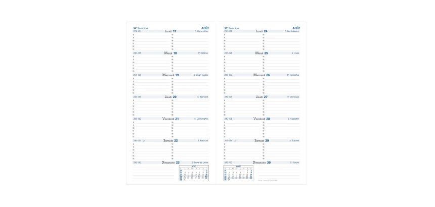 Quo Vadis - Recharge Agenda - 2026 - Silma - Quinzainier - Français - 12 mois de janv à déc. - 8,8x17 cm