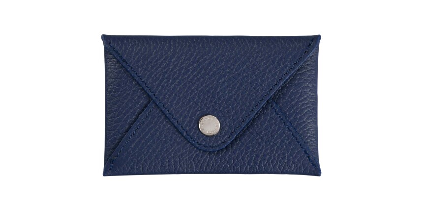 Quo Vadis - Porte-cartes de visite - Camargue - 10x6,5 cm Cuir pleine fleur de taurillon