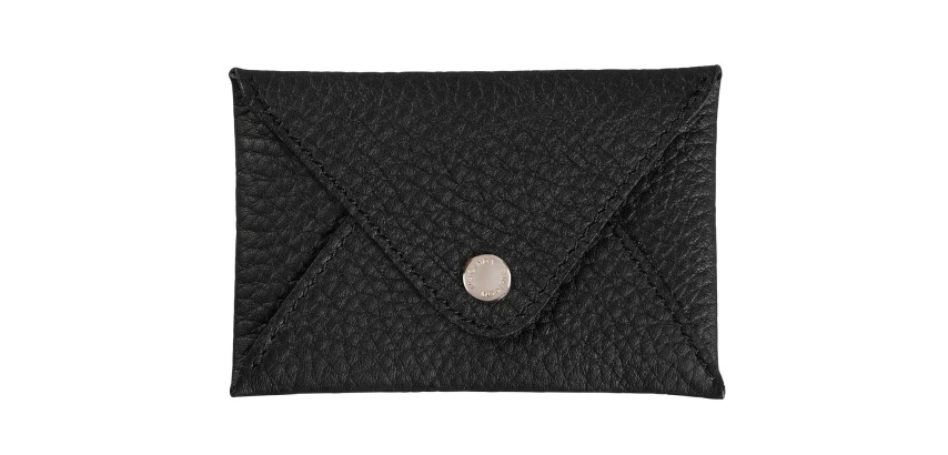 Quo Vadis - Porte-cartes de visite - Camargue - 10x6,5 cm Cuir pleine fleur de taurillon