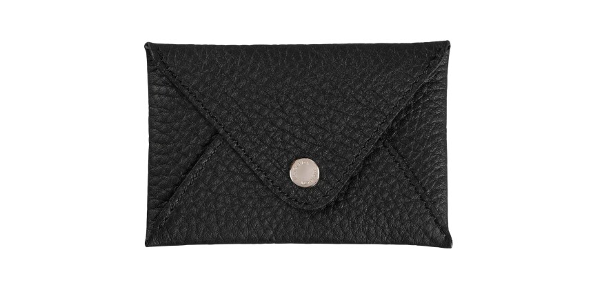 Quo Vadis - Porte-cartes de visite - Camargue - 10x6,5 cm Cuir pleine fleur de taurillon