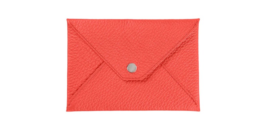 Quo Vadis - Enveloppe papiers identité - Camargue - 14x9,5 cm Cuir pleine fleur de taurillon