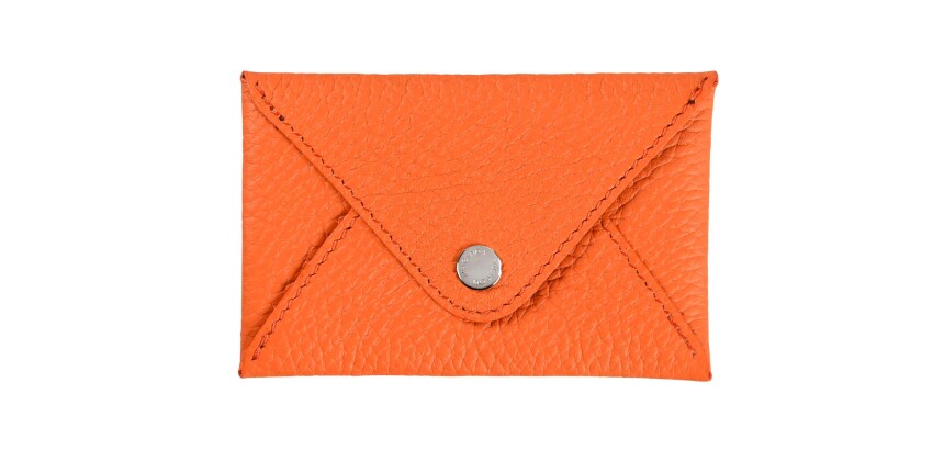 Quo Vadis - Porte-cartes de visite - Camargue - 10x6,5 cm Cuir pleine fleur de taurillon