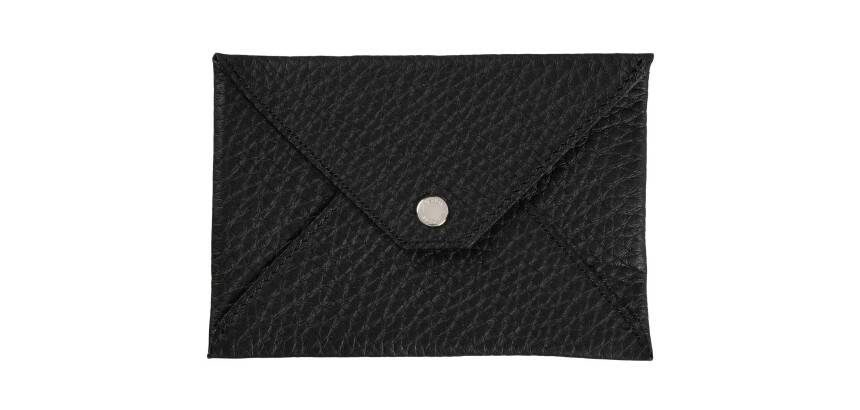 Quo Vadis - Enveloppe papiers identité - Camargue - 14x9,5 cm Cuir pleine fleur de taurillon