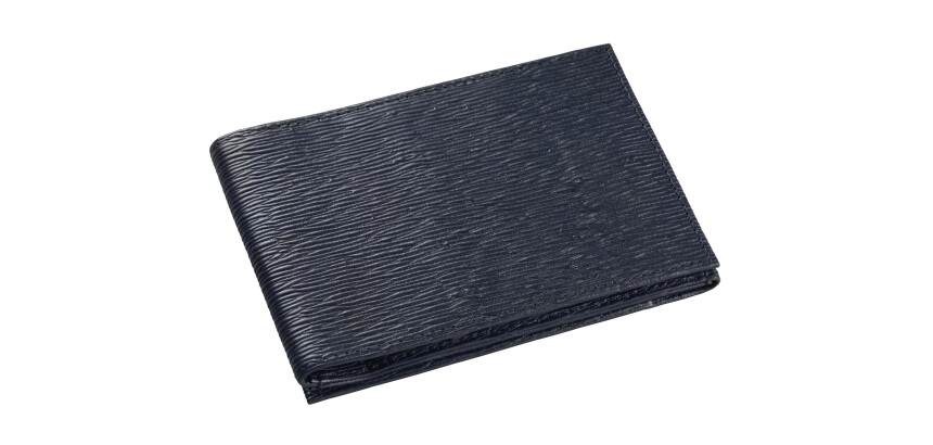 Quo Vadis - Porte-carte papillon - Eaton - 14x8 cm Cuir pleine fleur de vachette