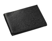 Quo Vadis - Porte-carte papillon - Eaton - Noir - 14x8 cm Cuir pleine fleur de vachette