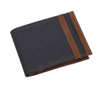 Quo Vadis - Porte-cartes/porte billets - S1829 - Bleu / marron - 12x8,5x1,2 cm Cuir pleine fleur de vachette