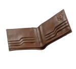 Quo Vadis - Porte-cartes/porte billets - S1829 - Bleu / marron - 12x8,5x1,2 cm Cuir pleine fleur de vachette