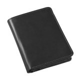 Porte feuille Flip Quo Vadis - Silky - 12x8,5x1,2 cm - Noir