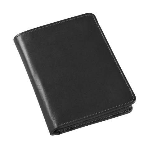 Porte feuille Flip Quo Vadis - Silky - 12x8,5x1,2 cm - Noir