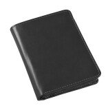 Quo Vadis - Portefeuille - Silky - Noir - 12x8,5x1,2 cm - Cuir pleine fleur de vachette