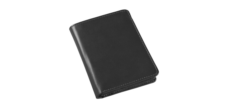 Quo Vadis - Portefeuille - Silky - Noir - 12x8,5x1,2 cm - Cuir pleine fleur de vachette